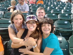 IMAGE staff and Teen Connect participants at an Orioles Game
