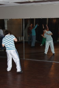 Teen boy dancing at Teen Connect in Baltimore County