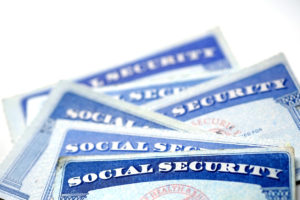 Social Security Cards for identification and retirement USA