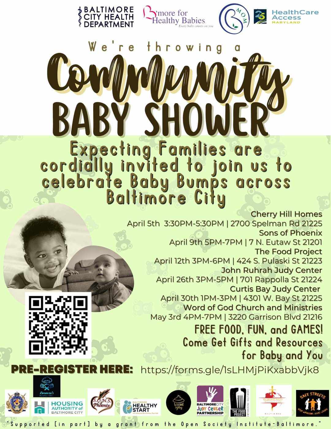 community baby shower